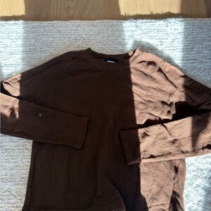 Monrow Brown Long Sleeve Sweatshirt